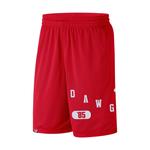 Мужские шорты с надписью Red Georgia Bulldogs Performance Nike - фото 2