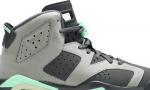 Кроссовки Air Jordan 6 GS Green Glow, серый - фото 2