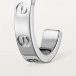 Серьги Cartier Love, белое золото - фото 4