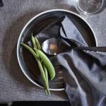 Набор тарелок десертных Ikea Ombonad, 20 см, 2 предмета, темно-серый - фото 5