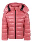 Save The Duck Kids стеганая куртка с капюшоном, розовый - фото