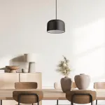 Подвесной светильник BOWL E27 Paco Home, черно-белый - фото 2