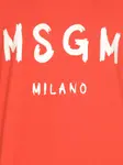 Футболка с логотипом MSGM, красный - фото 4