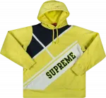 Толстовка Supreme Diagonal Hooded Sweatshirt 'Lemon', желтый - фото