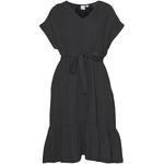 Платье Gap Tall Tie Waist, черный - фото 2