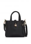Сумка KARL LAGERFELD AUTOGRAPH PADLOCK MINI TOTE, Black - фото