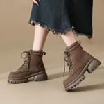 Ботинки Martin Boot женские Zhr, коричневый - фото 8