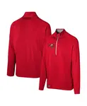 Толстовка Men's Red Tampa Bay Buccaneers Grind Iron Quarter-Zip Top Outerstuff - фото