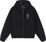 Куртка Stussy Canvas Insulated Work Jacket 'Black', черный - фото