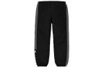 Брюки fw19 side logo track pant logo casual pants black Supreme, черный - фото 2