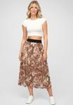Юбка А-силуэта LONGFORM MIT ALL OVER PRINT UND GUMMIBAND Cloud 5ive, коричневый - фото 2
