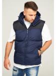 Жилет behype Puffer Weste MGLROLLIN-PANEL, темно-синий - фото 2