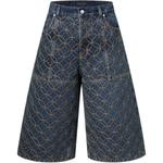 Вышитые рабочие шорты LOUIS VUITTON, синий - фото