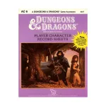 Player Character Record Sheets (AC6) (4th Printing), Basic Dungeons & Dragons (Original Edition) - Sourcebooks & Accessories, мягкая обложка - фото
