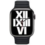 Ремешок Apple Leather Link 45mm M/L, Midnight - фото 4