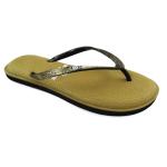 Женские бразильские пляжные шлепанцы коричневого цвета с резиновой подошвой BRASILERAS, коричневый / коричневый - фото