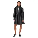 Платье Yas Ripple long sleeve short, черный - фото 5