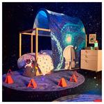 Балдахин для детской кровати Ikea Kura Space, синий/мультиколор - фото 7