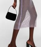 Платье миди с отделкой из перьев Giuseppe di Morabito, фиолетовый - фото 5