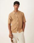 Рубашка крючком Selected Homme бежевого цвета - фото