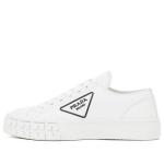 Кроссовки downtown brushed leather sneakers 'white' Prada, белый - фото