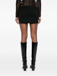 Givenchy мини-юбка из шерсти с бляшкой 4G, черный - фото 4
