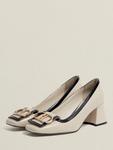 Lexia Insignia кожаные туфли-лодочки Hobbs, Beige/Black - фото 3
