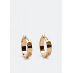 Серьги TORY BURCH Miller stud huggie earrings, золотой - фото