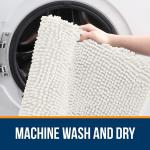 Коврик для ванной Olanly, 92х60 см, слоновая кость - фото 6