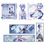 Корпус SAMA Custom Xianma Yanzhishen Ganyu, Mid Tower, белый/рисунок - фото 4