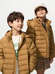 Пуховик Uniqlo Pufftech детский, 34 коричневый - фото 3