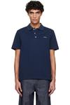 Стандартное поло ВМФ A.P.C., темно-синий - фото