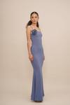 Платье WAL G TALL MARY ROSE TIE MAXI, Denim Blue/Dark Blue - фото 2