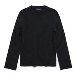 Свитер (WMNS) Balenciaga BB Allover Cropped Sweater 'Black' - фото