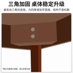 Угловой стол Naijia 120x120 см из массива дерева, цвет Walnut - фото 7