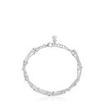 Браслет Tous Basics Triple Chain, серебро - фото