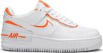 Кроссовки Nike Wmns Air Force 1 Shadow 'Total Orange', белый - фото 2