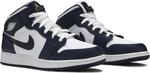 Кроссовки Air Jordan 1 Mid GS Obsidian, синий - фото 8