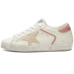 Кроссовки Golden Goose Super Star Leather, кремовый/перламутровый/розовый - фото