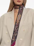 Шелковый шарф с узором пейсли ETRO, синий - фото 4