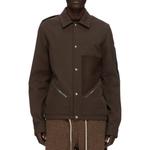 Куртка на молнии спереди RICK OWENS, серая - фото