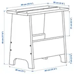 Деревянный табурет, сосна PERJOHAN IKEA - фото 10