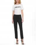 Узкие брюки до щиколотки essential DKNY, черный - фото 5