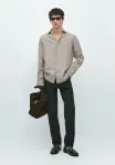 Рубашка Massimo Dutti, Dark Brown - фото 2