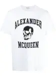 Футболка с логотипом Alexander McQueen, белый - фото
