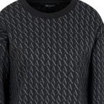 Свитшот с принтом монограммы ARMANI EXCHANGE, серый - фото 8