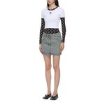 Топ Moon logo рифленый кроп Marine Serre, белый - фото 3