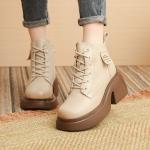 Ботинки Martin Boot женские Sobb, бежевый - фото 3