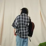 Футболка унисекс BRUMAIRE, комплект одежды (синий топ + черные брюки) - фото 5