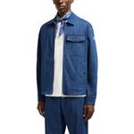 Джинсовая рубашка Moncler, синий - фото 5